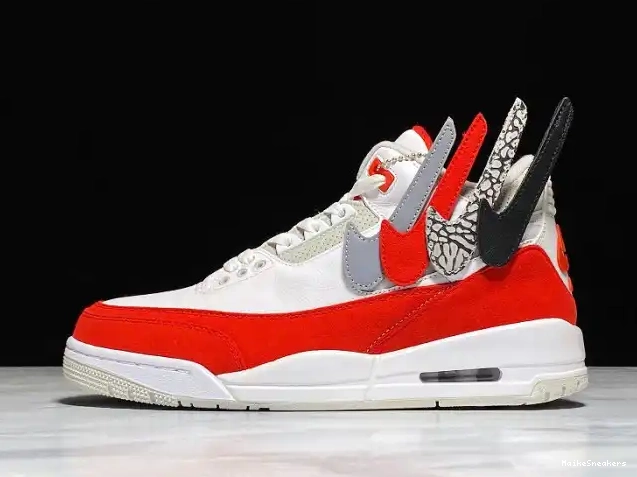 MaikeSneakers CJ0939-100 Red White Tinker 3 University Air Jordan Retro 0422